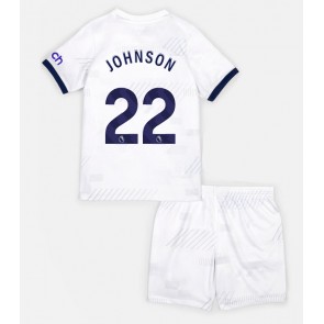 Tottenham Hotspur Brennan Johnson #22 Hemmaställ Barn 2023-24 Kortärmad (+ Korta byxor)
